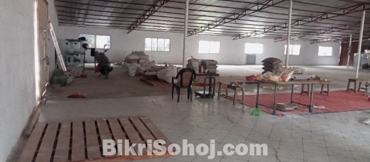 ৪৯ কিলোওয়াট ইলেকট্রিক লাইনসহ ফ্যাক্টরি/ গোডাউন ভাড়া হবে